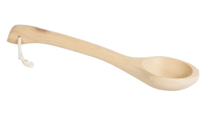 SAUNA LADLE 36CM, STILL IN WRAPPER, EX DISPLAY- WOODEN GREAT SHAPE