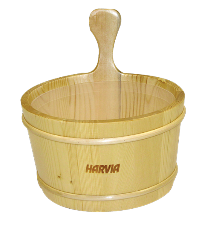SAUNA PAIL BUCKET WITH PLASTIC LINER