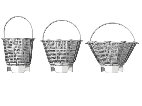 UNIVERSAL POOL SKIMMER BASKET- CAN BE ADJUSTED TO FIT MOST POOLS