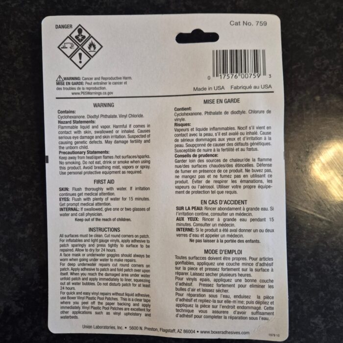 VINYL POOL REPAIR KIT 2
